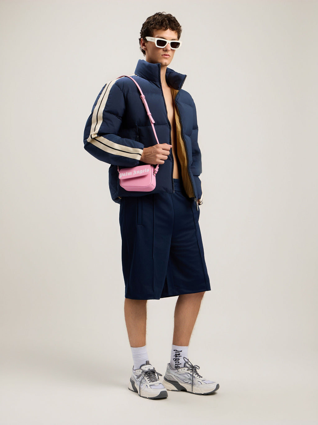 Back Curved Logo Track Shorts