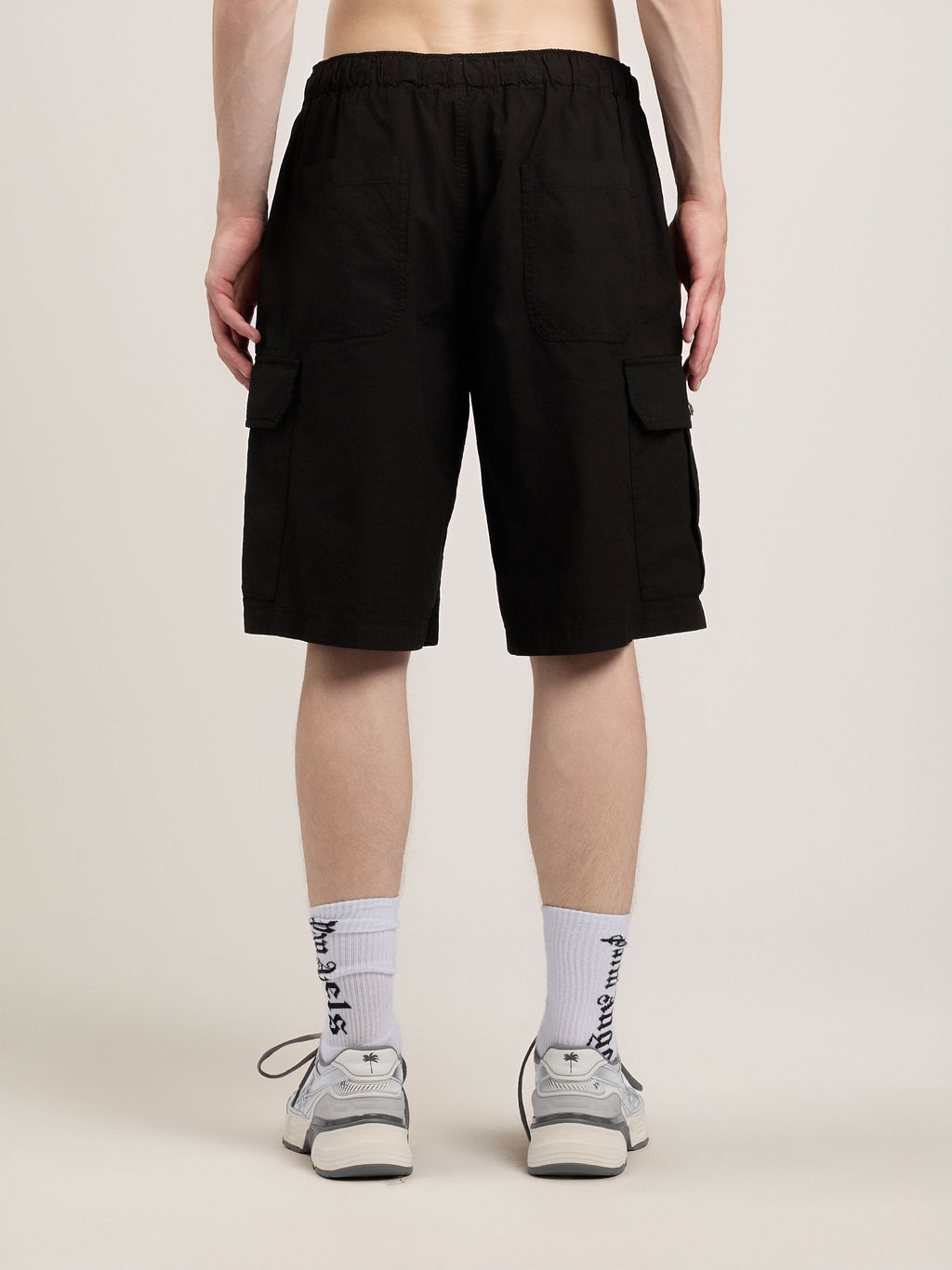 Curved Logo Loose Cargo Shorts